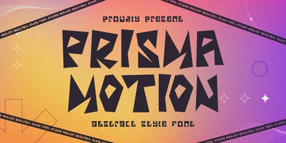 Prisma Motion Font Poster 1