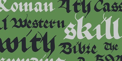 True Blackletters Font Poster 4