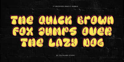 YT Brickfade Font Poster 2