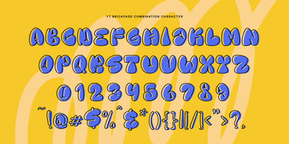 YT Brickfade Font Poster 14