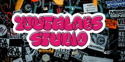 YT Brickfade Font Poster 15