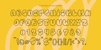 YT Brickfade Font Poster 12