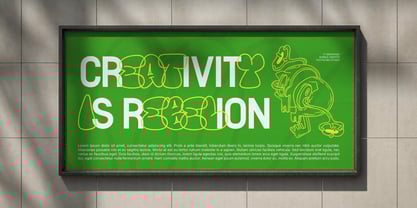 YT Brickfade Font Poster 6