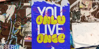 YT Brickfade Font Poster 9