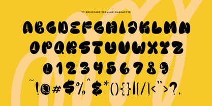 YT Brickfade Font Poster 13