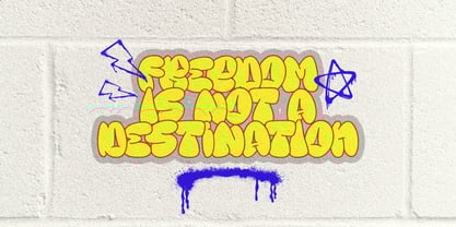 YT Brickfade Font Poster 8