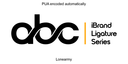 Ibrand Ligature Font Poster 1