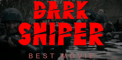 Black Althon Font Poster 3