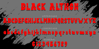 Black Althon Font Poster 7
