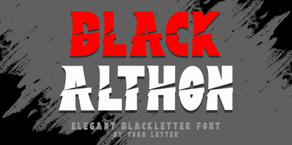 Black Althon Font Poster 1