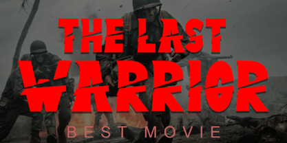 Black Althon Font Poster 2