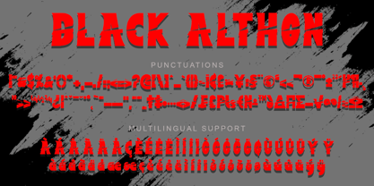Black Althon Font Poster 8