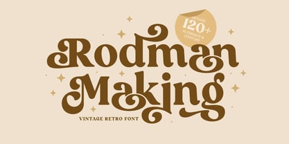 Rodman Making Font Poster 1