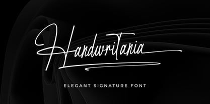 Handwritania Font Poster 1