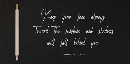 Handwritania Font Poster 7