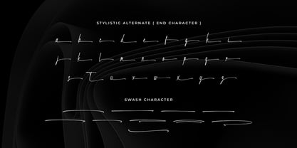 Handwritania Font Poster 9