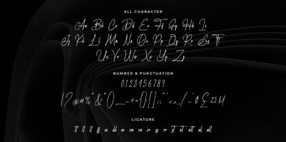 Handwritania Font Poster 8