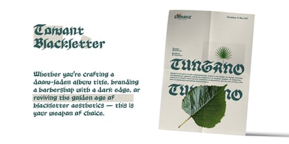 Tomant Blackletter Font Poster 7