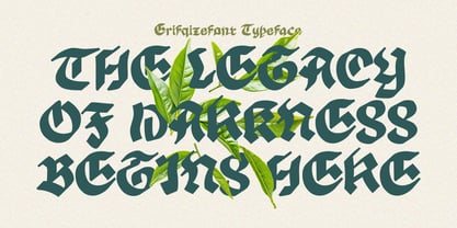 Tomant Blackletter Font Poster 2