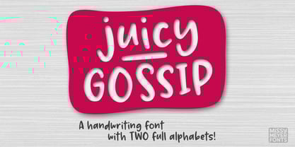Juicy Gossip Font Poster 1