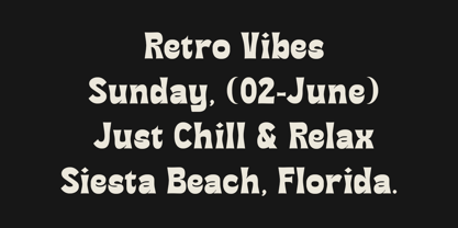 DT Baretro Font Poster 2