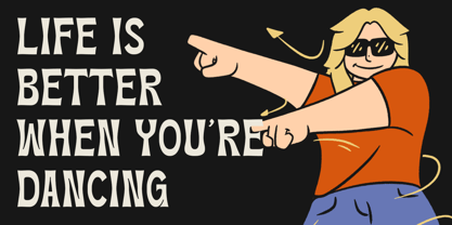 DT Baretro Font Poster 5