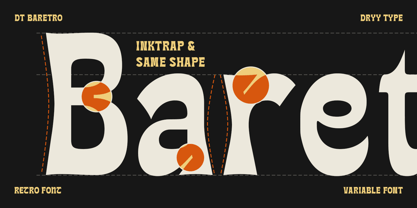 DT Baretro Font Poster 7