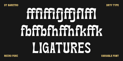 DT Baretro Font Poster 10