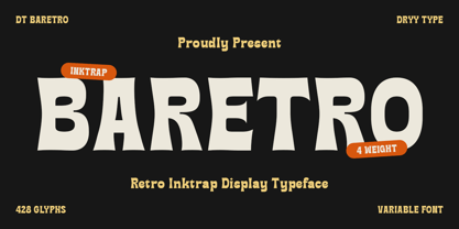 DT Baretro Font Poster 1