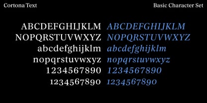 Cortona Text Font Poster 12