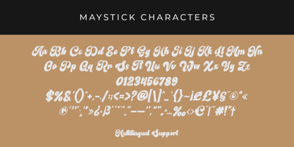 Maystick Font Poster 3