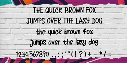Woopsie Graffiti Font Poster 4