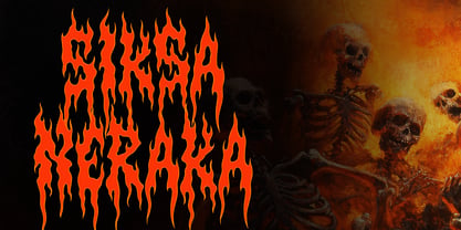 Huruhara Font Poster 2