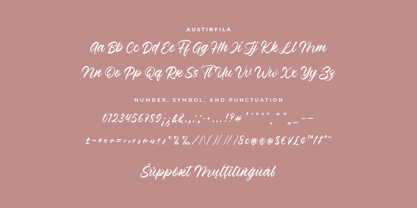 Austinfila Font Poster 8
