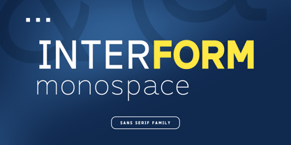 Interform Mono Font Poster 1