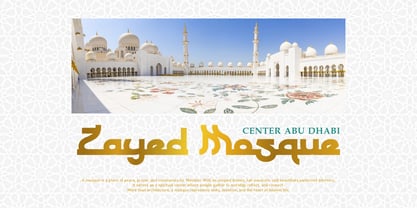 Sacred Mubarak Font Poster 2