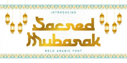 Sacred Mubarak Font Poster 1