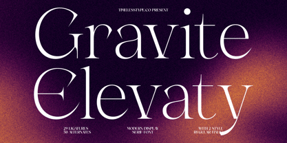 Gravite Elevaty Font Poster 1