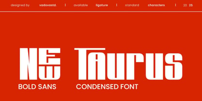 New Taurus Font Poster 1