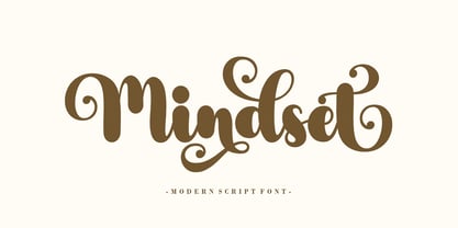 Mindset Script Font Poster 1