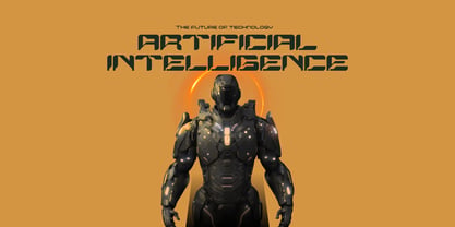Echocore Techno Font Poster 5