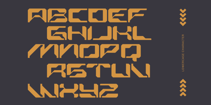 Echocore Techno Font Poster 8