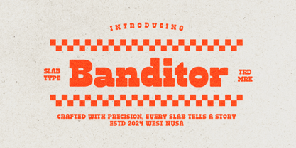 Banditor Font Poster 1