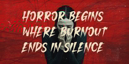 Danger Burnout Font Poster 3