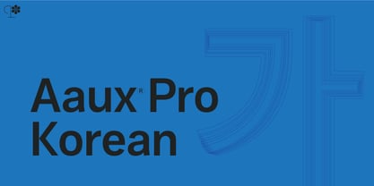 Aaux Pro Korean Font Poster 1
