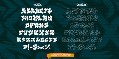 Beast Quotz Outline Font Poster 9