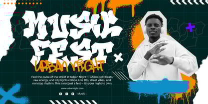 Beast Quotz Outline Font Poster 3