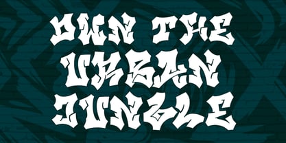 Beast Quotz Outline Font Poster 4