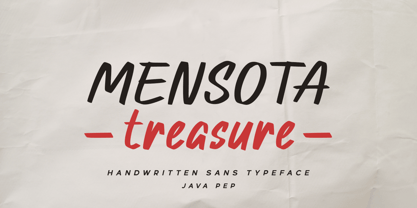 Mensota Treasure Font Poster 1