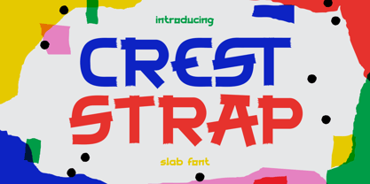 Crest Strap Font Poster 1